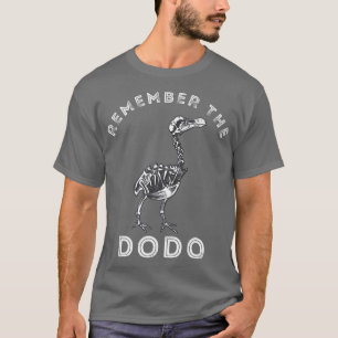 Erinnern Sie sich an den Vogel-Skeletton Dronte Bi T-Shirt