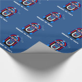 Erinnern Sie sich an den weißen Text der 50er Jahr Geschenkpapier (Ecke)