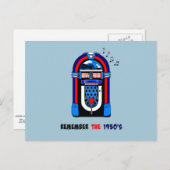 Erinnern Sie sich an die 1950er Jahre, American Ju Postkarte (Vorne/Hinten)