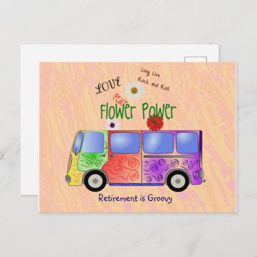 Erinnern Sie sich an die "60er Rock and Roll, Groo Postkarte (Vorne/Hinten)