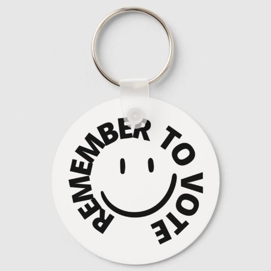 ERINNERN SIE SICH AN DIE ABSTIMMUNG - KLEINES EMOJ SCHLÜSSELANHÄNGER (Vorderseite)