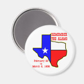 Erinnern Sie sich an die Alamo #002 Magnet (Vorderseite/Rückseite)