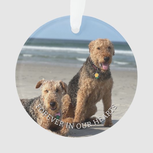 Erinnern Sie sich an die Pfahldrucke in Ihrem Herz Ornament (Vorderseite)