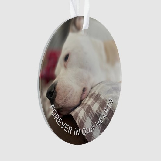 Erinnern Sie sich an die Pfahldrucke in Ihrem Herz Ornament (Vorderseite)