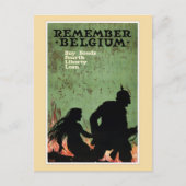 Erinnern Sie sich an die Propaganda Belgiens Postkarte (Vorderseite)