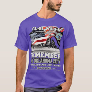 Erinnern Sie sich an die USS Oklahoma City CL91, K T-Shirt