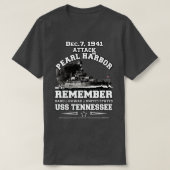 Erinnern Sie sich an die Veteranen der USS Tenness T-Shirt (Design vorne)
