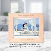 Erinnern Sie sich an diesen Moment, an dem Newlywi Geätzte Rahmen