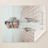 Erinnern Sie sich an diesen Moment des Hochzeitsst Sherpadecke (Vorderseite (Horizontal))