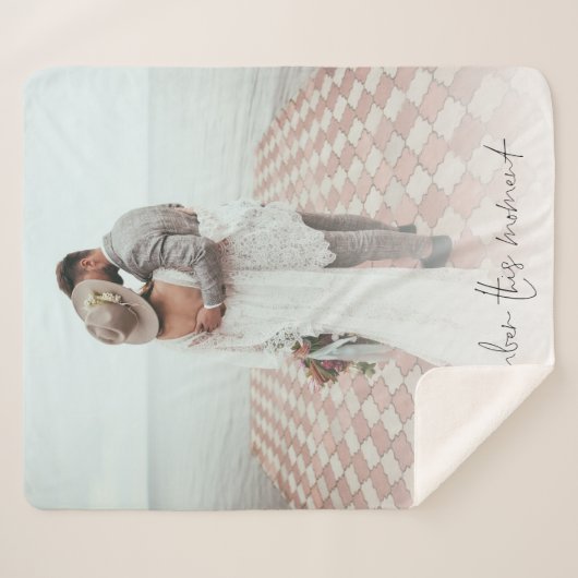 Erinnern Sie sich an diesen Moment des Hochzeitsst Sherpadecke (Vorderseite (Horizontal))