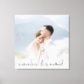 Erinnern Sie sich an diesen Moment Script Couple F Leinwanddruck (Vorderseite)