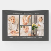 Erinnern Sie sich an ein Leben Modernes, einfaches Banner (Horizontal)