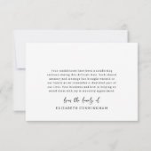 Erinnern Sie sich an ein Leben Modernes, einfaches Dankeskarte (Rückseite)