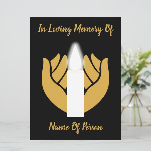 Erinnern Sie sich an eine geliebte Postkarte für e (Stehend Vorderseite)