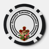 Erinnern Sie sich an einen geliebten Rahmen, um Ih Pokerchips (Rückseite)