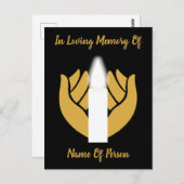 Erinnern Sie sich an einen geliebten Totenjubiläum Postkarte (Vorne/Hinten)