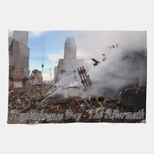 Erinnern Sie sich an gefallen - Sept. 11, 2001 Küchentuch