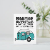 Erinnern Sie sich an Glück Postkarte (Stehend Vorderseite)