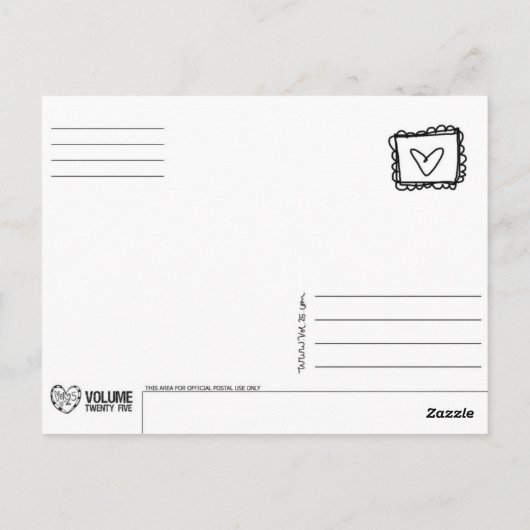 Erinnern Sie sich an Glück Postkarte (Rückseite)