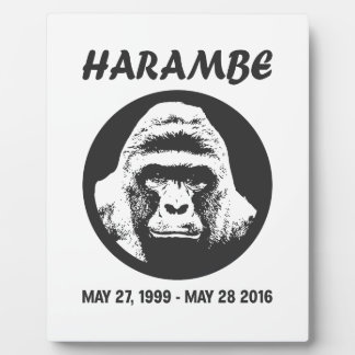 Erinnern Sie sich an Harambe Fotoplatte