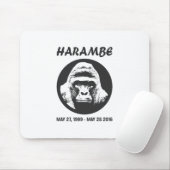 Erinnern Sie sich an Harambe Mousepad (Mit Mouse)