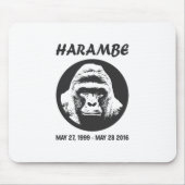 Erinnern Sie sich an Harambe Mousepad (Vorne)