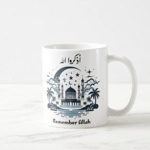Erinnern Sie sich an Ihn Allah Kaffeetasse