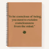 Erinnern Sie sich an Ihr Bewusstsein - Ihr Leben Notizblock (Vorderseite)