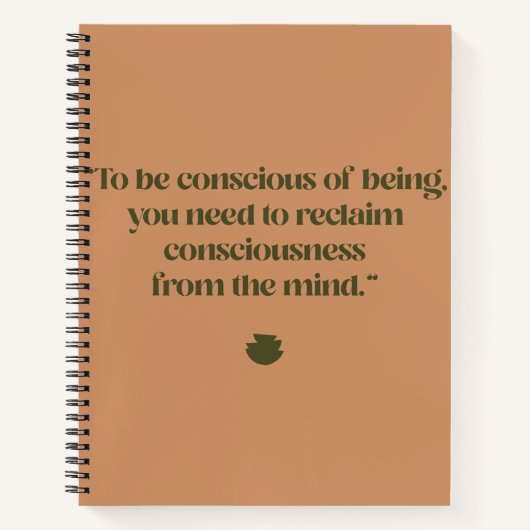 Erinnern Sie sich an Ihr Bewusstsein - Ihr Leben Notizblock (Vorderseite)