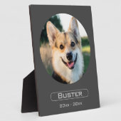 Erinnern Sie sich an Ihr Haustier mit Foto Fotoplatte (Seite)