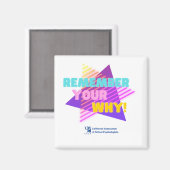 Erinnern Sie sich an Ihr Warum Magnet (Vorderseite/Rückseite)