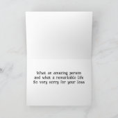 ERINNERN SIE SICH AN IHRE LIEBTE IN DER ZEIT DER V KARTE (Innenseite)