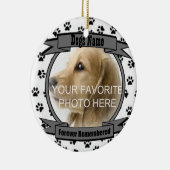 Erinnern Sie sich an Ihren Hund für immer Keramik Ornament (Rechts)