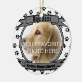 Erinnern Sie sich an Ihren Hund für immer Keramik Ornament (Links)