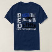 Erinnern Sie sich an jeden Veteran Deployed RED Fr T-Shirt (Design vorne)