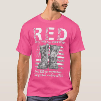 Erinnern Sie sich an jeden Veteran verwendet RED F T-Shirt