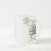 Erinnern Sie sich an Jesus Mattglastasse (VorderseiteRechts)