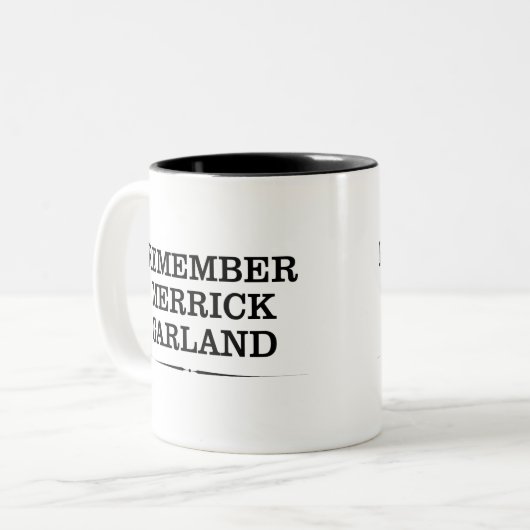 Erinnern Sie sich an Merrick-Girlandenkaffee-Tasse Zweifarbige Tasse (Vorderseite Links)
