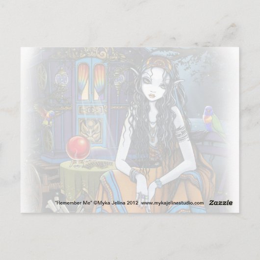 Erinnern Sie sich an mich Bohemisch Sinti und Roma Postkarte (Rückseite)