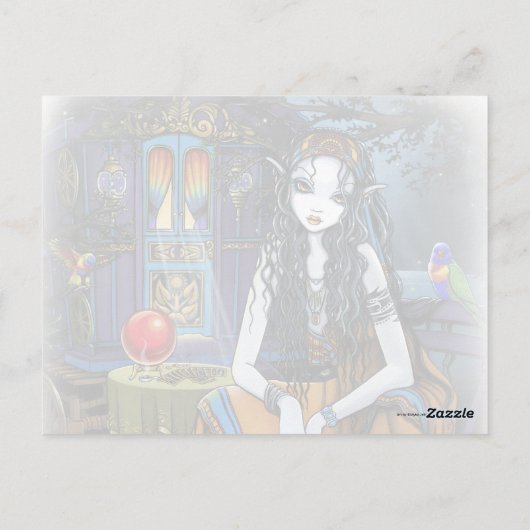 Erinnern Sie sich an mich Sinti und Roma Fortune T Postkarte (Rückseite)