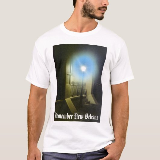 Erinnern Sie sich an New Orleans Lampost T-Shirt (Vorderseite)