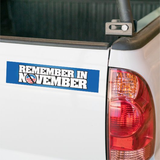 Erinnern Sie sich an November Autoaufkleber (Auf Lkw)