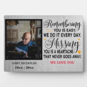 Erinnern Sie sich an Personalisiertes Foto für das Fotoplatte (Vorderseite)