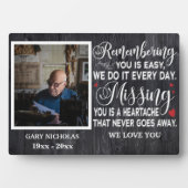 Erinnern Sie sich an Personalisiertes Foto für das Fotoplatte (Vorderseite)