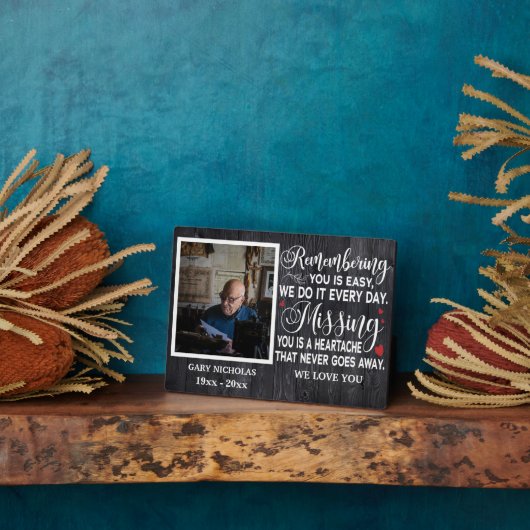 Erinnern Sie sich an Personalisiertes Foto für das Fotoplatte (Seite)