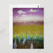 Erinnern Sie sich an Postkarte (Vorne/Hinten)