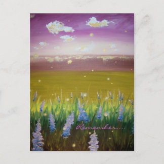 Erinnern Sie sich an Postkarte