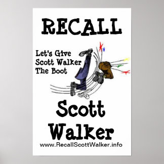 Erinnern Sie sich an Scott Walker Protest Poster