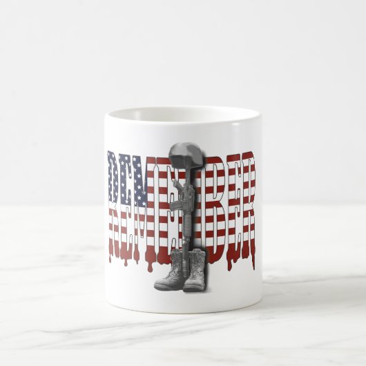ERINNERN Sie sich an unsere gefallenen Kaffeetasse (Mittel)