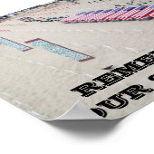 ERINNERN SIE SICH AN UNSERE SOLDATEN POSTER (Ecke)